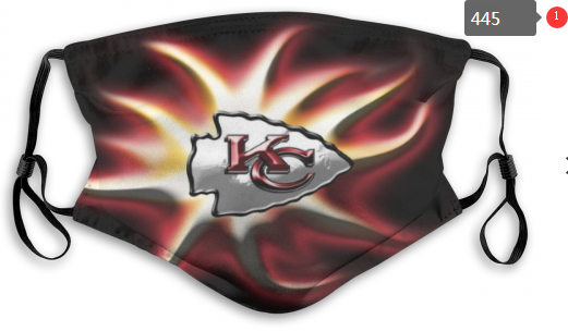NFL Kansas City Chiefs #6 Dust mask with filter->nfl dust mask->Sports Accessory